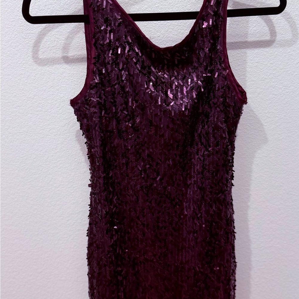 Forever 21 Purple Sequin Tank Dress